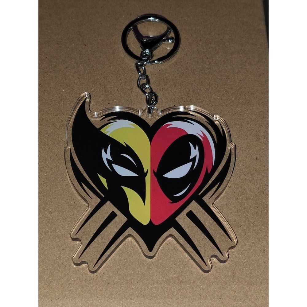 Deadpool & Wolverine Best Keychain - XL Heart